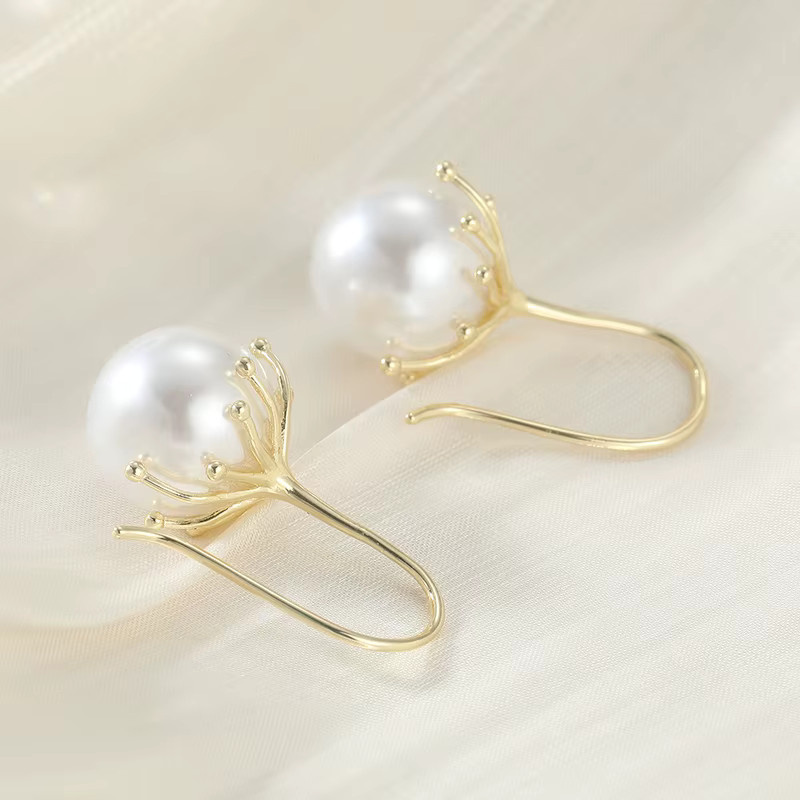 YoYo Ohrringe, Perle, Gold, Damen - Bild 2