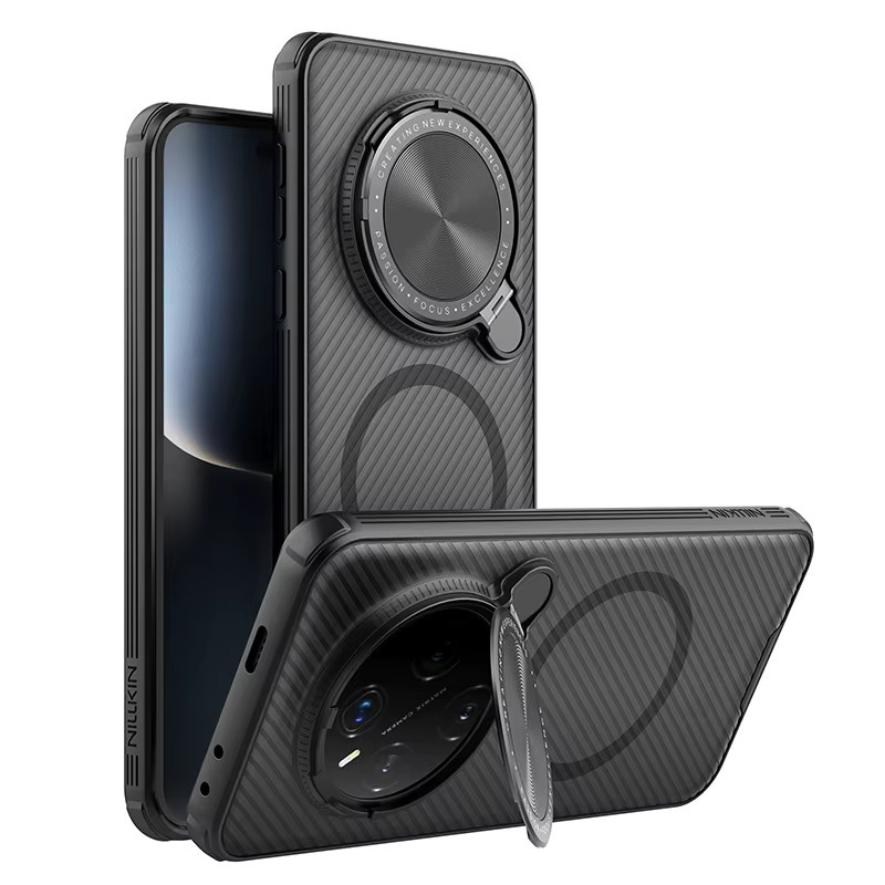 NILLKIN CamShield Magnetische Schutzhülle für Honor Magic 7 Pro und Honor Magic 6 Pro 5G mit Magsafe und Kameraschutz in Schwarz - Bild 2