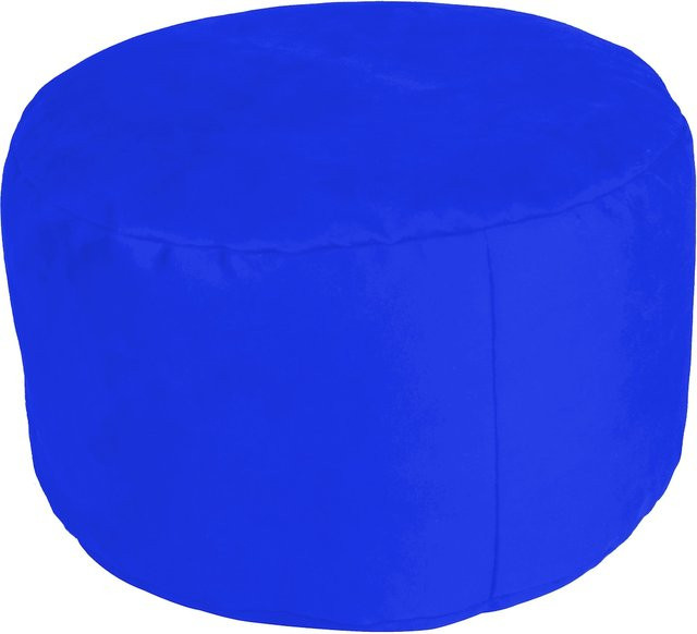 Licardo Hocker Pouf Noble Soft in Blau, Ø 47 cm - Bild 1