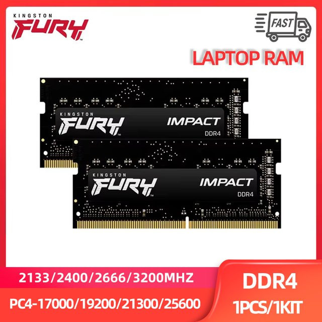 Kingston DDR4 Laptop RAM 16GB SODIMM Notebook Speicher in Schwarz - Bild 1