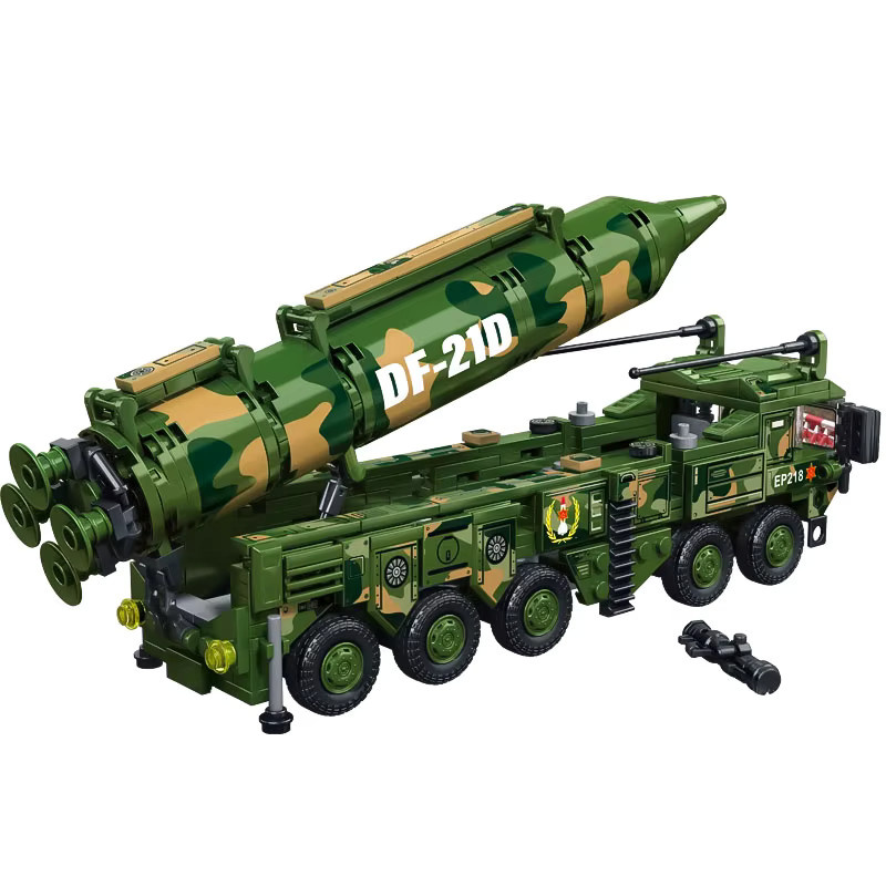 Dongfeng 21 Raketen-Panzerfahrzeug, Bausteine, Grün - Bild 5