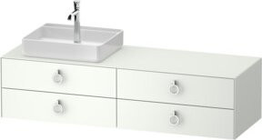 Duravit Waschtischunterschrank White Tulip in White, Breite: 160 cm, Tiefe: 55 cm, Höhe: 40,8 cm - Bild 1