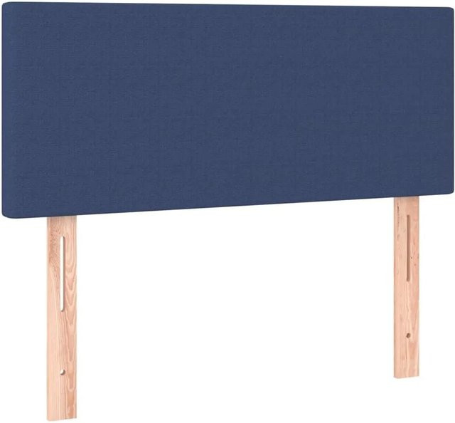 vidaXL Kopfteil Polsterteil Blau Stoff B/T/H: 90 x 5 x 78/88 cm - Bild 1