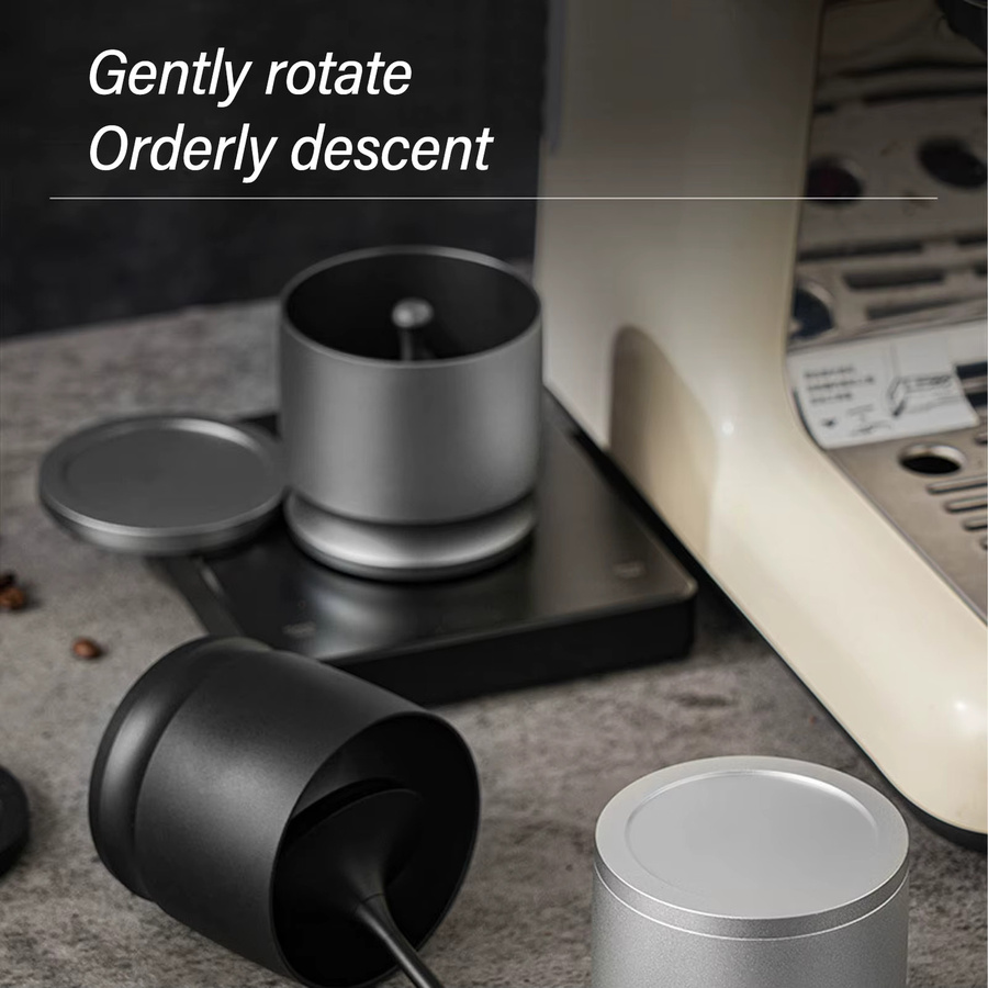 Qiilu Dosierring für Kaffeepulver aus Aluminiumlegierung, Silber, Durchmesser: 5,8 cm - Bild 5
