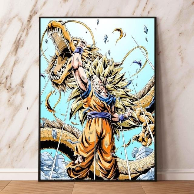 Angel Gallery Leinwandkunst Dragon Ball Carot Poster, Multicolor, B: 21 cm, H: 30 cm - Bild 1