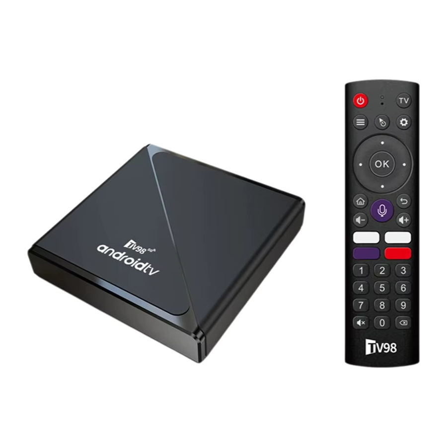 CLIBABIQBOX TV98 ATV Pro Smart TV-Box mit Android 14, 8GB RAM, 128GB Speicher, 4K 8K Unterstützung, Allwinner H313 Prozessor, Bluetooth 5.0, WLAN, 4G 5G und Sprachfernbedienung in Schwarz - Bild 5