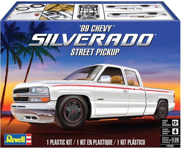 Revell 1999 Chevy Silverado Street Pickup, Automodell Bausatz, 1:25, ab 12 Jahren - Bild 3