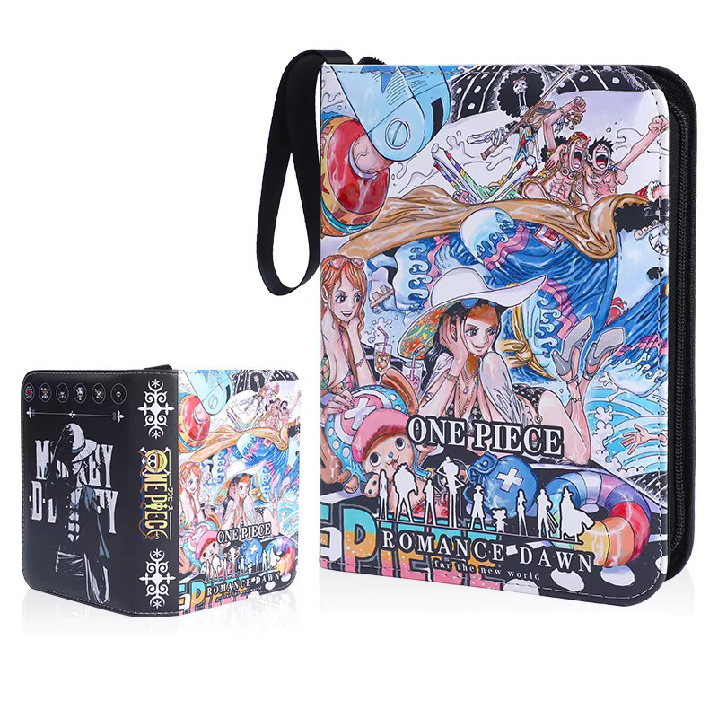 Bandai One Piece Sammelmappe mit Reißverschluss für 400 Karten, Multicolour Display Book für Visitenkarten und Fotos - Bild 2