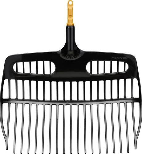 Fiskars QuikFit OneClick Schaufelrechen in Schwarz, B/H/L: 48,2 x 15,4 x 49,5 cm - Bild 1