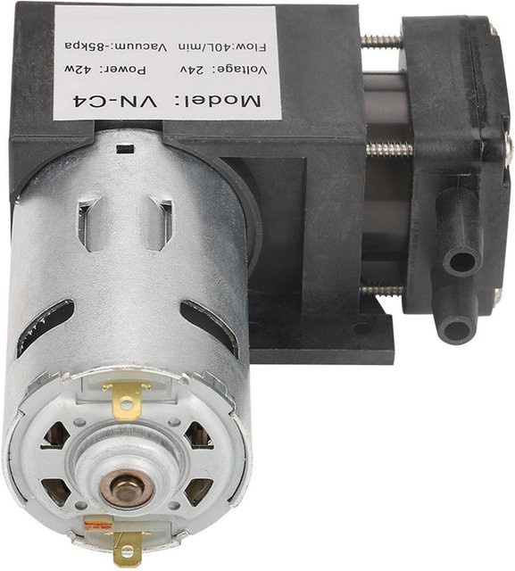 Painter Mini Ölfreie Vakuumpumpe DC24V in Schwarz mit -85KPa und 40L/min Durchfluss für Gas und Luft - Bild 1
