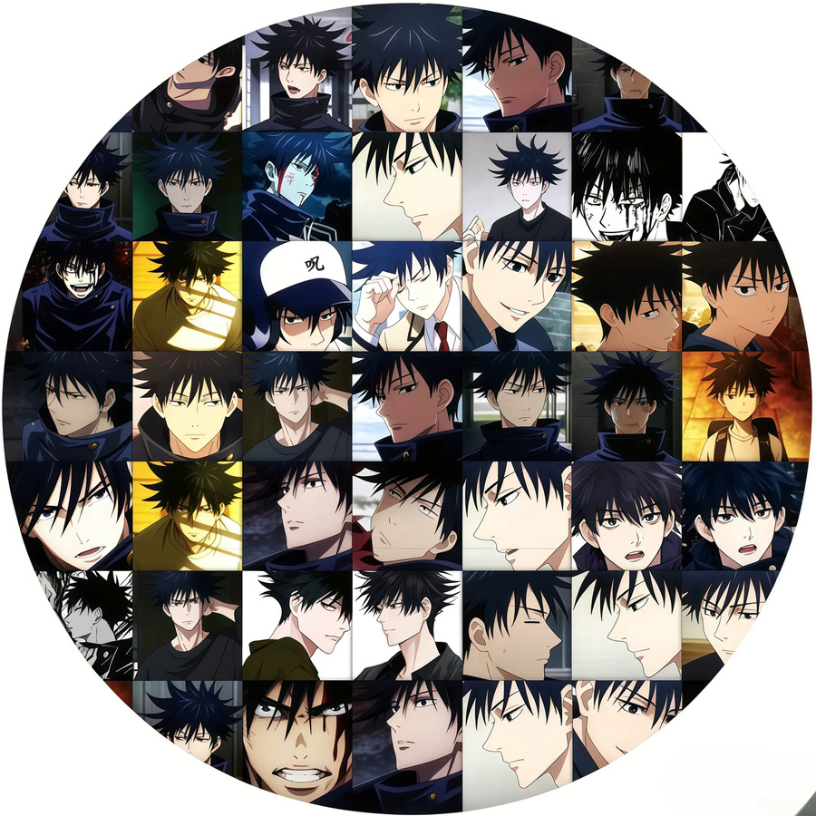 59 Stück Jujutsu Kaisen Megumi Fushiguro Sticker Set von Bandai in Multicolour für Laptop, Handyhülle und Planer - Bild 4