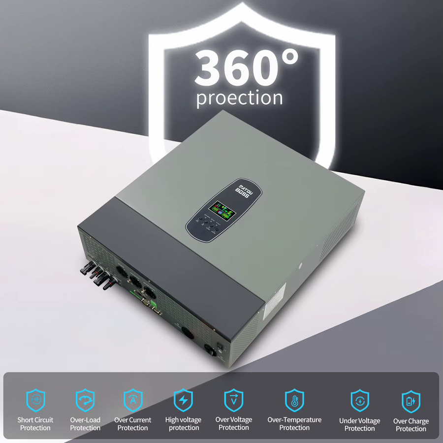 DATOUBOSS Hybrid Solar Inverter On Off Grid mit Dual MPPT 11KW 48V und 150A Solar Laderegler - Bild 3