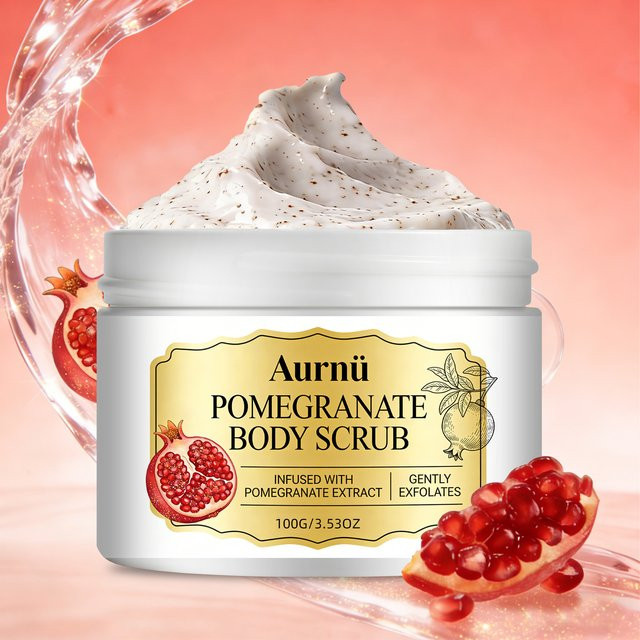 Aurnü Granatapfel Körperpeeling, Unisex - Bild 1
