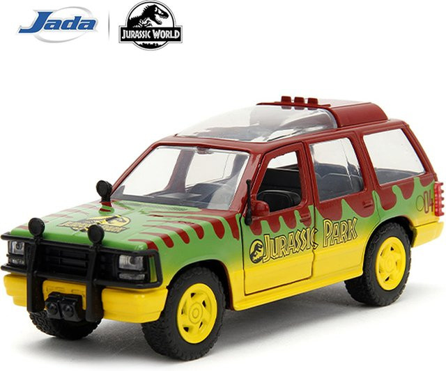 JADA Toys Jurassic Park, Ford Explorer Tourfahrzeug, Modellauto, 1:32 Maßstab - Bild 1