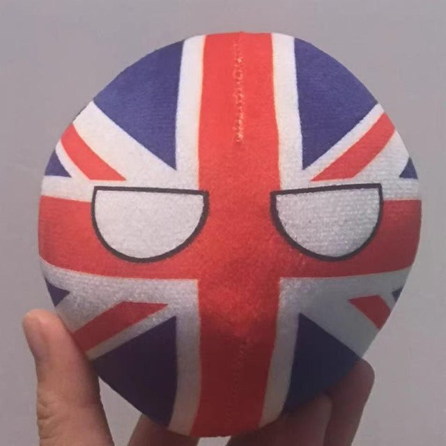 Polandball Plüschkissen Bangladesch Irland England Schottland Puerto Rico Serbien Wales Nepal Countryball, 10cm - Bild 1