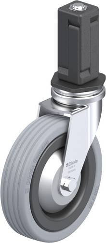 Blickle Lenkrolle LRA-VPA 100G-FA-EV04 in Schwarz-Grau mit 100 mm Rad-Durchmesser und 70 kg Tragfähigkeit - Bild 1
