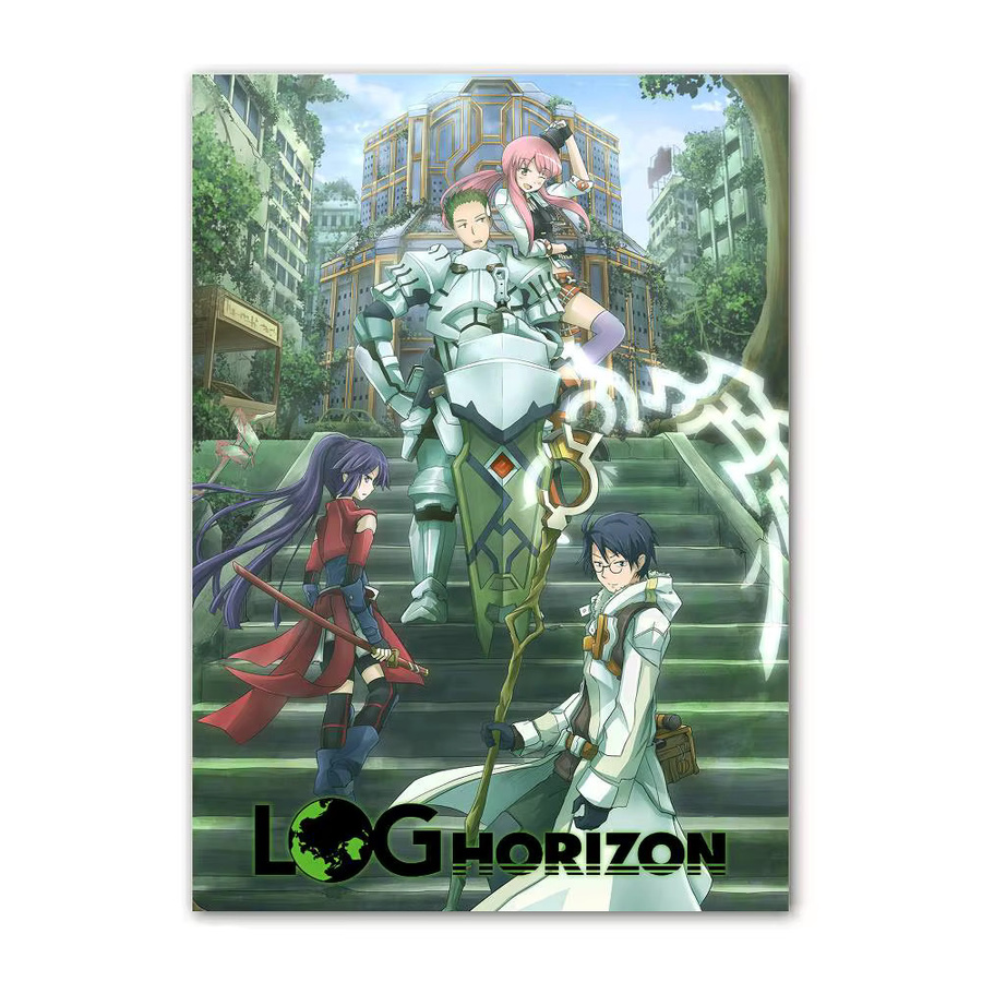 Potdemiel Anime Log Horizon Poster Selbstklebende Wandkunst Dekoration in Mehrfarbig - Bild 5