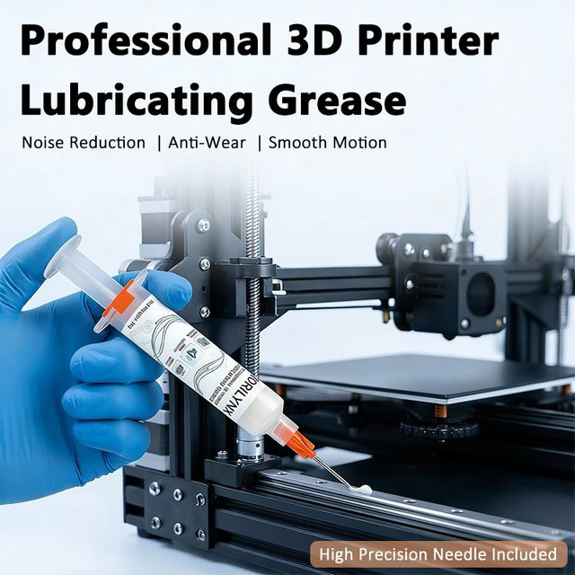 ZORILYNX 3D-Drucker-Schmierfett in der 10 g Spritze zur Reibungs- und Geräuschreduzierung für Schienen und Gewindespindeln - Bild 1