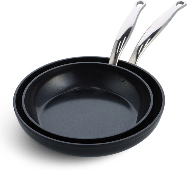 Green Pan Barcelona Pro Bratpfannenset 2-teilig, Schwarz, Durchmesser: 24 cm und 28 cm - Bild 1