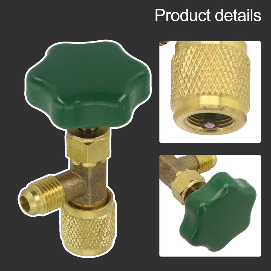 DAZZLEEX Hahn Ventil Flasche Opener CT341 für 7/16 28UNF Gewinde zur Klimaanlagen-Umleitung - Bild 3