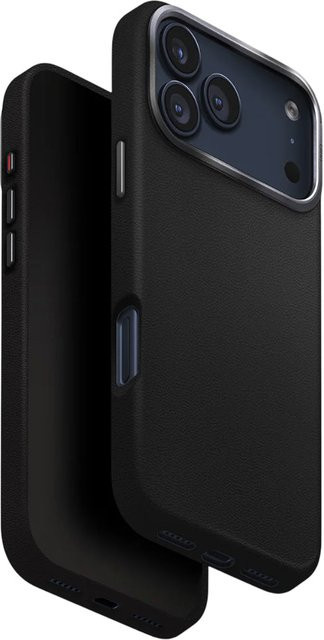 UNIQ Lyden Leatherette Schutzhülle für Apple iPhone 17 Pro in Schwarz - Bild 1