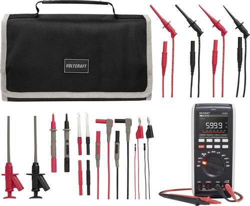 Voltcraft VC-851 Multimeter mit MLSet-120 Messleitungen und Tasche in Schwarz - Bild 1