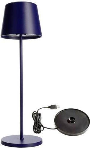 Canis LED-Akku-Tischlampe Deko Light 620197 in Blau, dimmbar mit Touch-Funktion, 3.5W, warmweiß - Bild 1