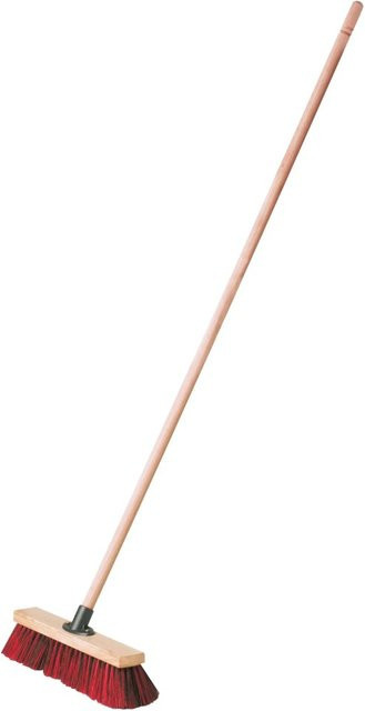 LUX-TOOLS Saalbesen mit Holzbesatz und Elaston-Arenga Power-Stick, Breite: 40 cm - Bild 1