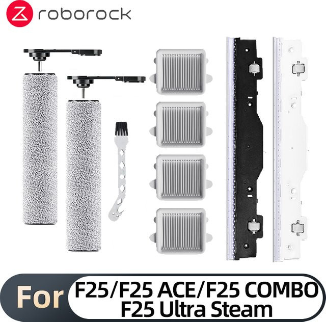 Roborock Ersatzteil-Set mit Dampfrollenbürste und HEPA-Filter für F25, F25 ACE, F25 COMBO und F25 Ultra Staubsauger Zubehör - Bild 1