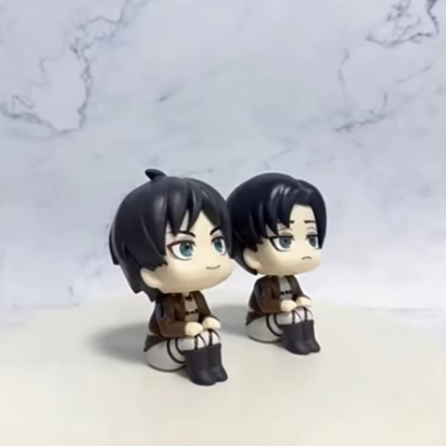 Bandai Attack on Titan Eren Jaeger & Kapitän Levi, Actionmodell, 1-2-teiliges Set - Bild 3