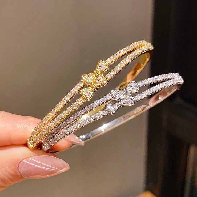 ZAKOL Armband, 18 Karat vergoldet, Zirkonia, Damen - Bild 1