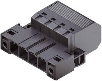 Weidmüller Stiftgehäuse-Kabel Schwarz mit 3 Rastermaß 7.62 mm - Bild 1