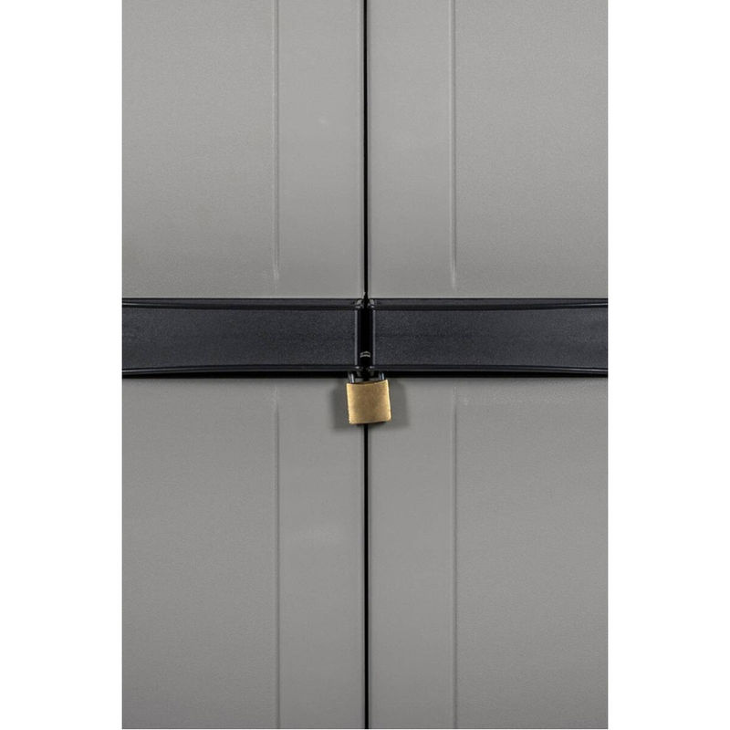 Toomax Kunststoffschrank Grau mit Regalböden B/H/T: 64 x 165 x 37 cm - Bild 2