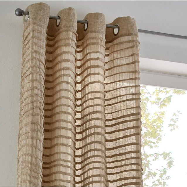 Heine Home Stoffpanel Dekostore aus Musselin in Beige, Transparent, Unisex - Bild 1