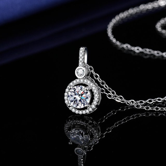 SAY Halskette, 925 Silber, Diamant, Zirkonia, Damen - Bild 1