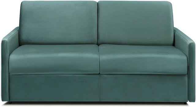 Vente-unique Schlafsofa Calife Smaragdgrün mit Samtbezug und Klick-Klack-Funktion - Bild 1