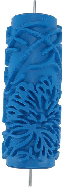 Koogeelife Muster Farbroller für Wanddekoration mit Prägetextur aus Gummi, Blau, Breite: 12,7 cm - Bild 1