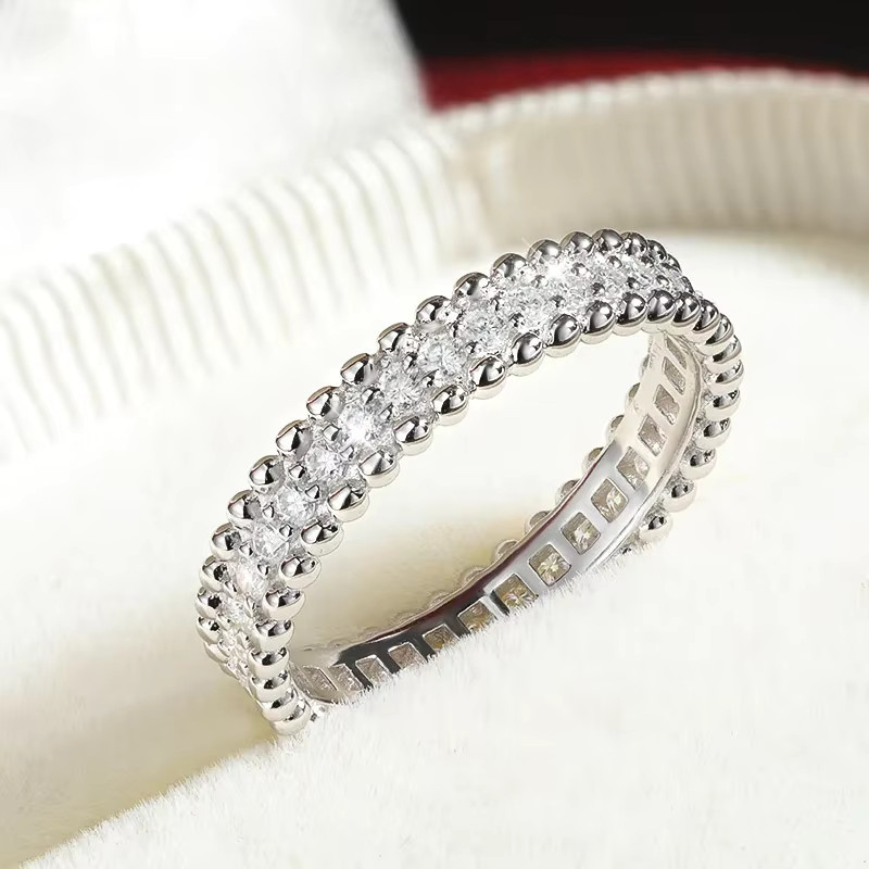 M-JAJA Ehering Moissanit, 925 Silber, Weiß, Damen - Bild 2