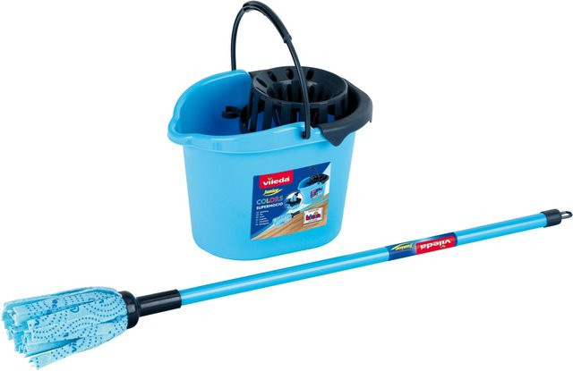 Vileda Eimer und Wischmopp Blau Kunststoff - Bild 1