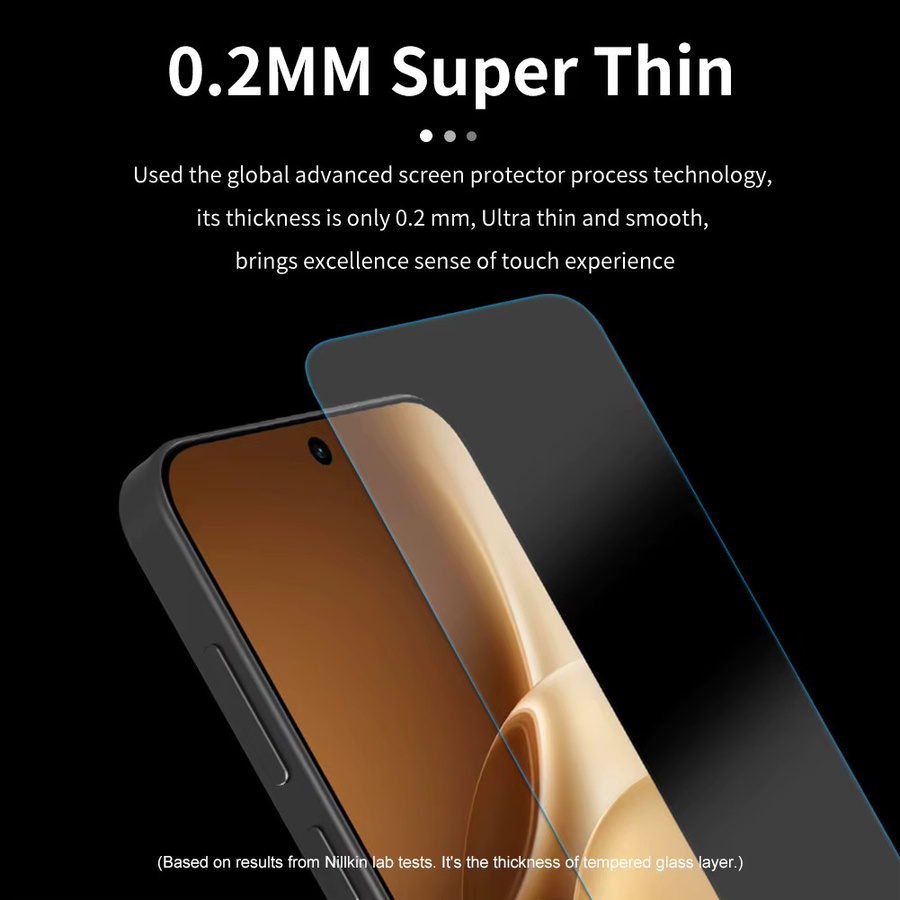 Nillkin Amazing H+PRO Gehärteter Glas-Displayschutz für Vivo X300 und X300 Pro, transparent, 9H Härte und 0,2 mm ultradünn - Bild 2