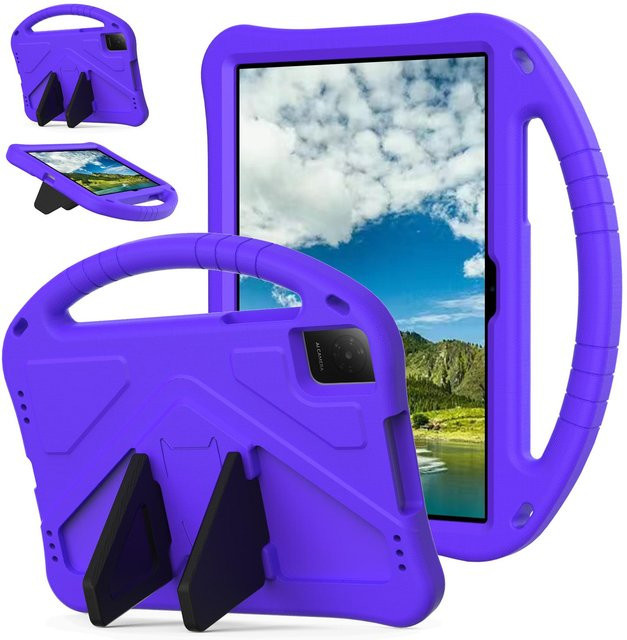 Stoßfeste Kinderhülle mit Cartoon-Ständer für TCL Tab 10 Gen 4 und Tab 10L Gen 4, Farbe: Lila - Bild 1