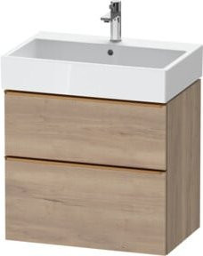 Duravit Waschtischunterschrank D-Neo in Beige und Weiß, Wandmontage, B/T/H: 68,4 x 44,2 x 62,5 cm - Bild 1