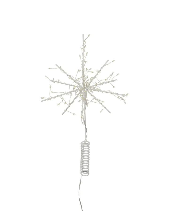 House Doctor LED-Sternspitze Glow Weiß modern aus Metalldraht für Weihnachten - Bild 1