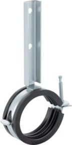 Geberit Rohrschelle GIS mit Schalldämmeinlage, verzinkt, Silber, Durchmesser: 50 mm - Bild 1
