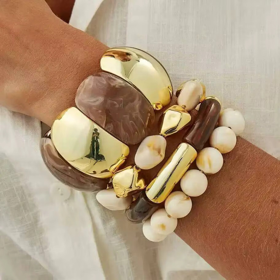 IngeSight.Z Armbänder, Acryl, Beige, Damen - Bild 2