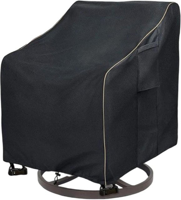 Wasserdichte und atmungsaktive Liegestuhl-Abdeckung von CleanEverything aus Polyester, Farbe: Schwarz, H x B x T: 98 x 76 x 87 cm - Bild 1