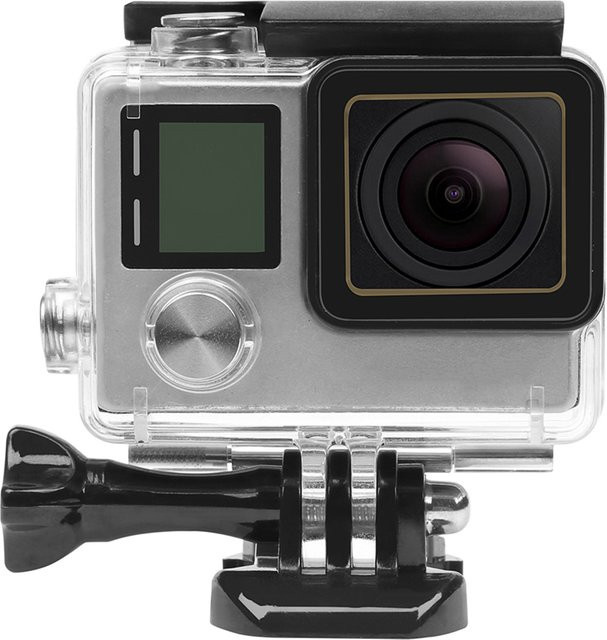 Wasserdichtes Unterwassergehäuse für GoPro Hero 3+ und Hero 4 in Transparent, Tauchschutzhülle bis 30m Tiefe - Bild 1