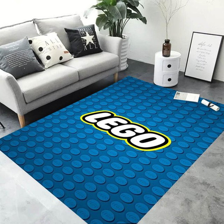 JGJG Bereichsmatte mit buntem geometrischem Baustein-Design, rutschfest und waschbar, B/B: 120 x 160 cm