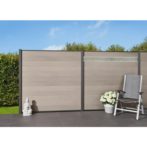 Mr. GARDENER Steckzaunsystem Turino aus WPC in Weiss, B/H: 179 x 90 cm - Bild 2