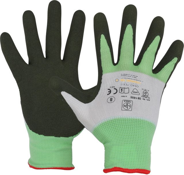 LUX-TOOLS Arbeitshandschuh Eco in Grün, Größe 10, nach EN 388 - Bild 1